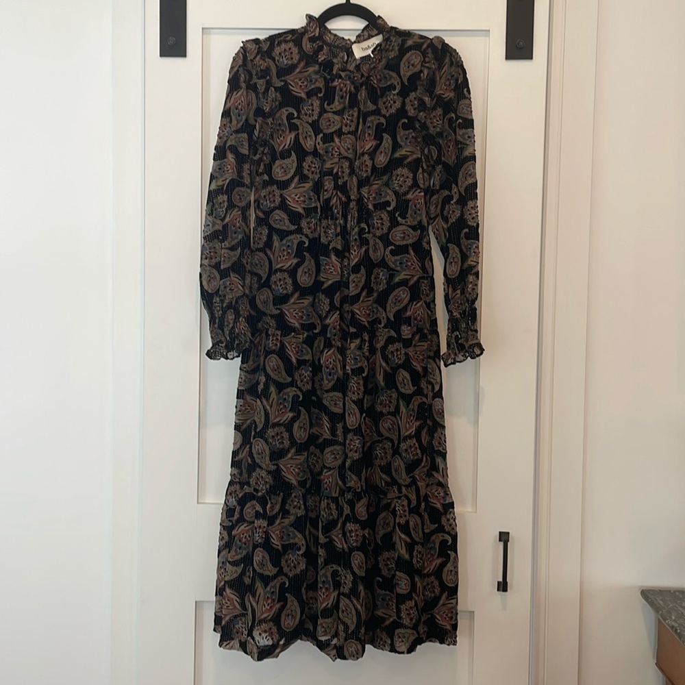 Ba&sh paisley midi dress, size 1 EU, 2 US